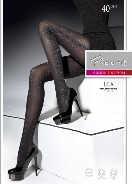 Fiore Strumpfhose mit elegantem dezentem Muster Lea