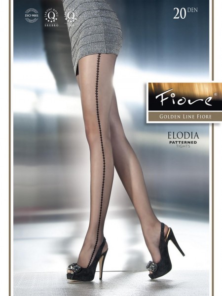 Fiore Feinstrumpfhose mit dezentem Muster Elodia von Fiore 20 DEN