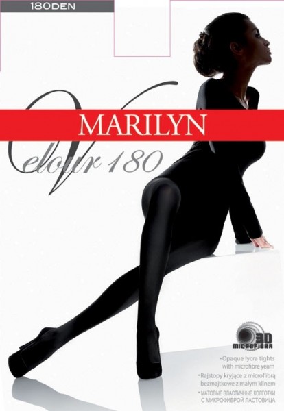 Marilyn Blickdichte glatte Strumpfhose Velour 180