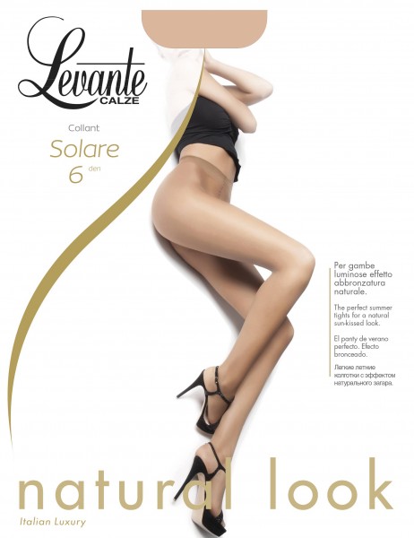 Levante Ultra-transparente Sommerstrumpfhose Solare, 6 DEN