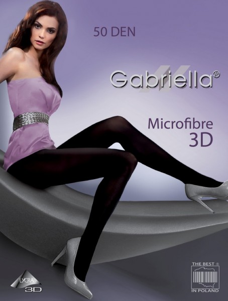 Gabriella Edle Microfaser-Strumpfhose ohne Muster, 50 den