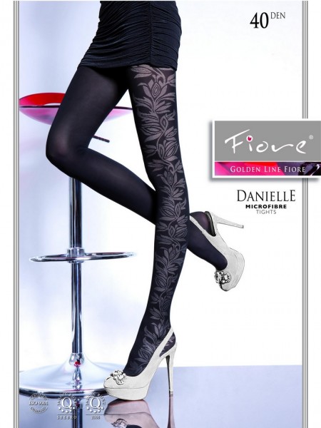 Fiore Strumpfhose mit blumigem Muster Danielle 40 DEN