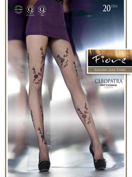 Fiore Feinstrumpfhose mit blumigem Muster Cleopatra 20 DEN