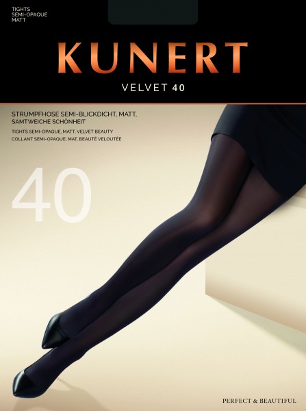 Kunert Velvet 40 - Semi-blickdichte Strumpfhose ohne Muster