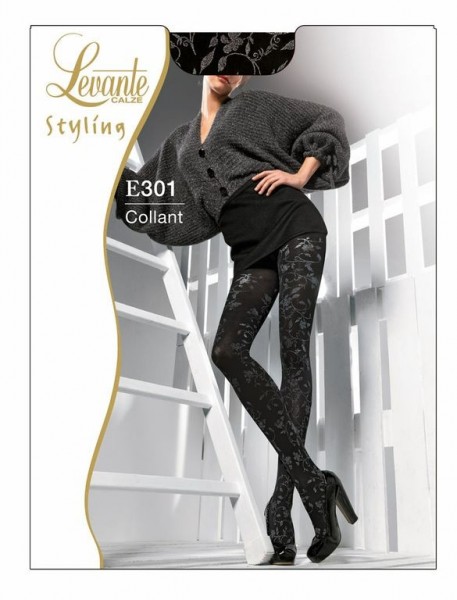 Levante Elegante Strumpfhose mit floralem Muster 50 DEN