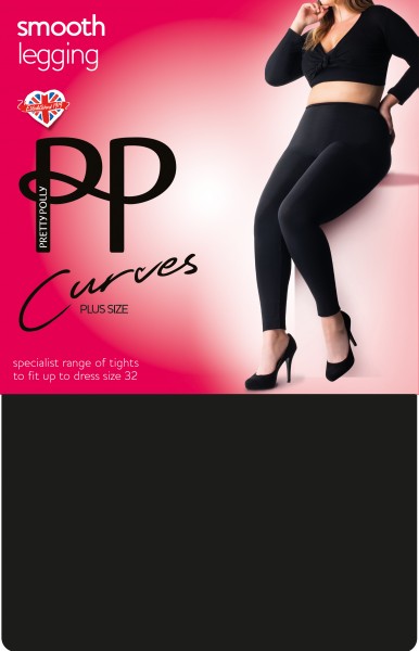 Pretty Polly Curves Smooth Leggings - Blickdichte Leggings für Frauen mit weiblichen Rundungen