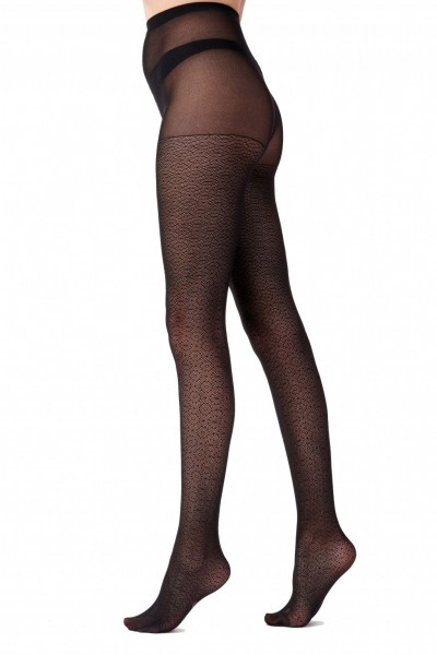 Pretty Polly Circle Mesh - Semi-blickdichte Strumpfhose mit filigranem Muster